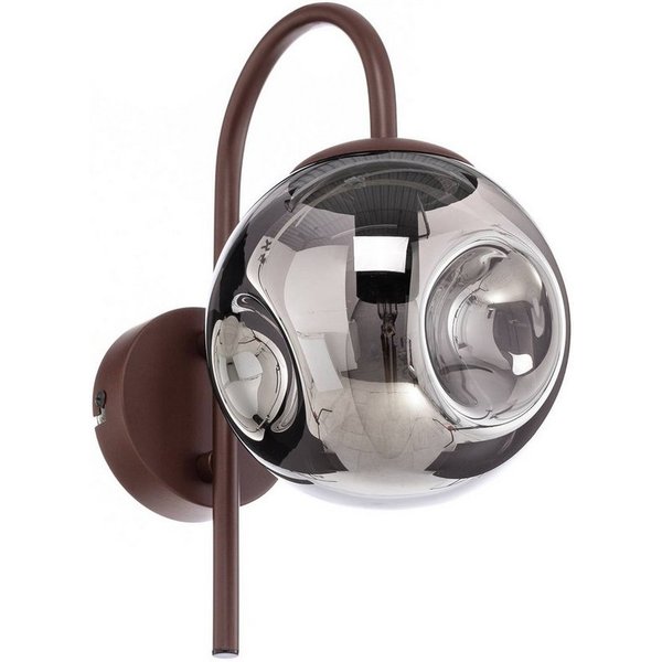 Lindby Wandleuchte Valentina, Metall, Braun IP20, 1 x 10 W LED