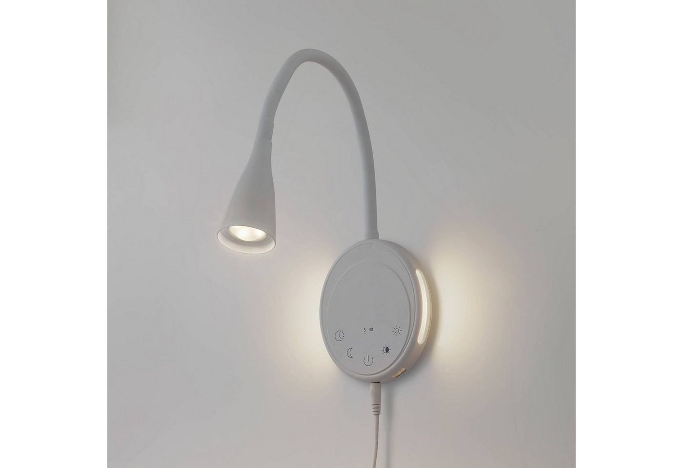 Lindby Wandleuchte Zayna, Enthalten, 1 x 5,2 W LED, Farbwechsel warmweiß / tageslicht – Bild 2 von 5