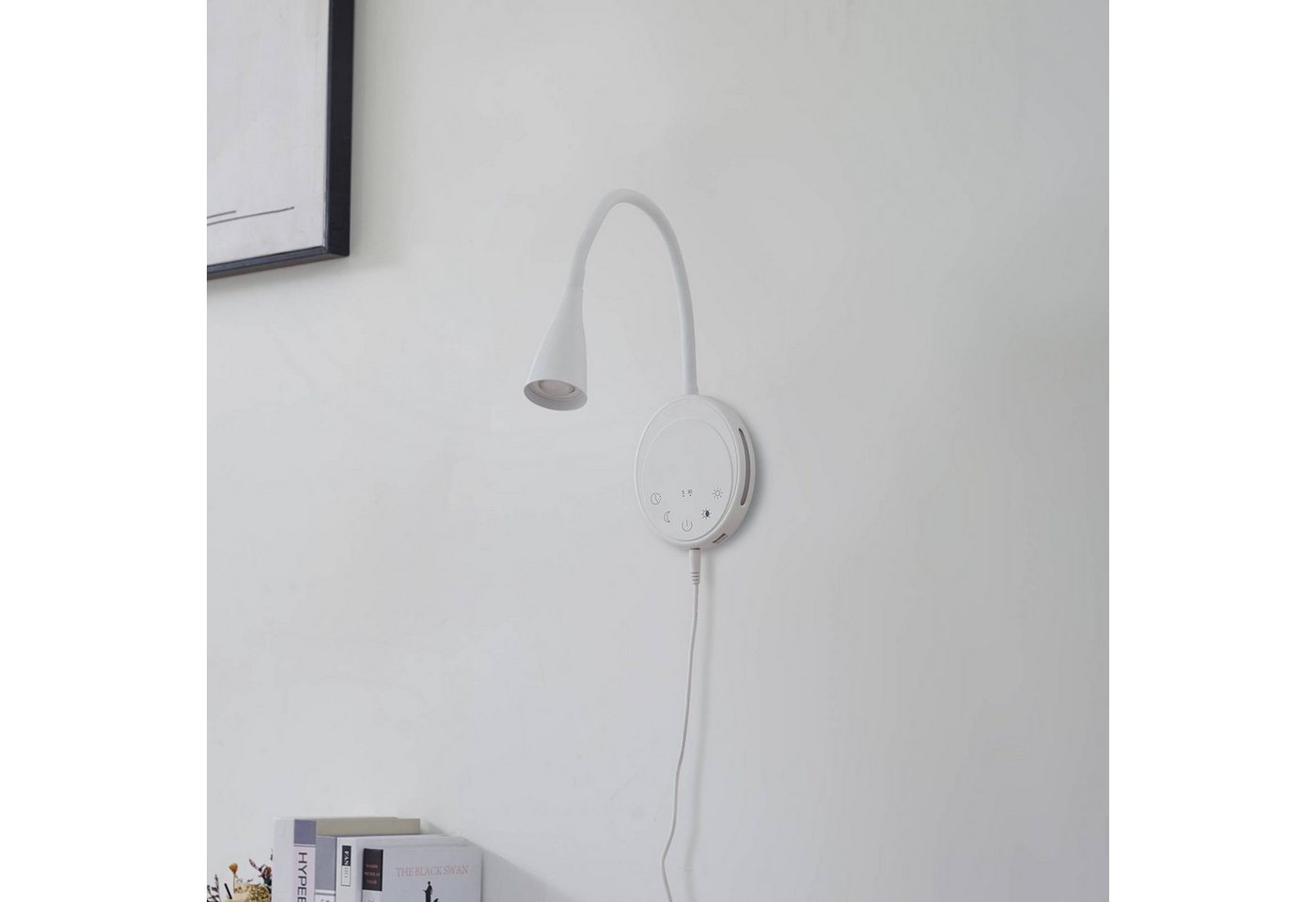 Lindby Wandleuchte Zayna, Enthalten, 1 x 5,2 W LED, Farbwechsel warmweiß / tageslicht – Bild 4 von 5