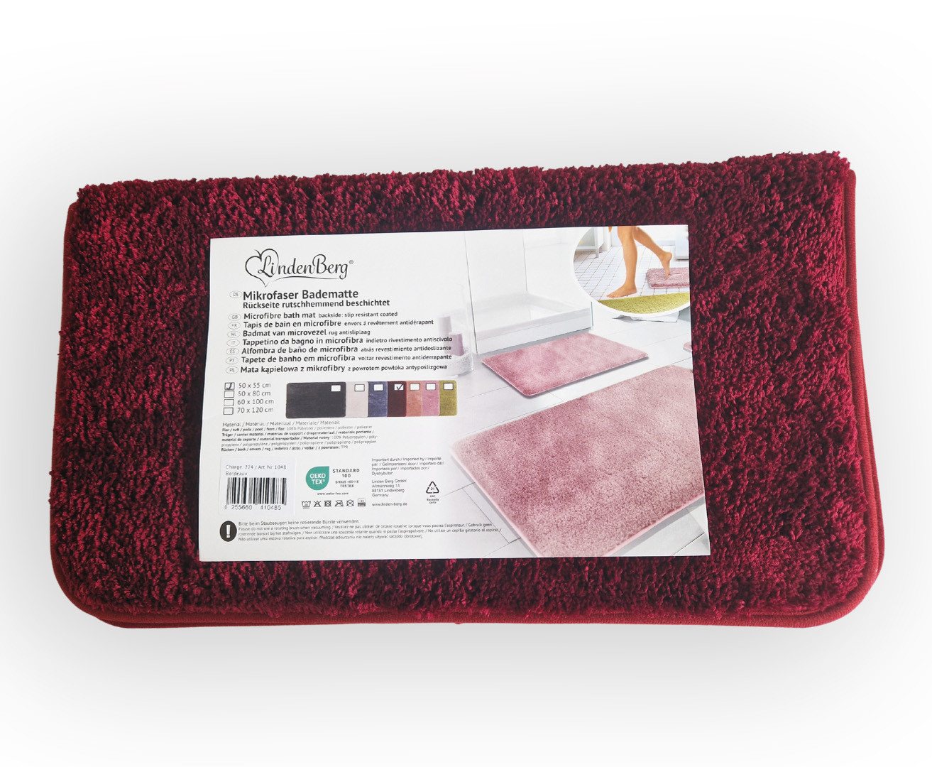 LindenBerg Badematte - Rutschfester Badteppich - Mikrofaser – Bild 2 von 2
