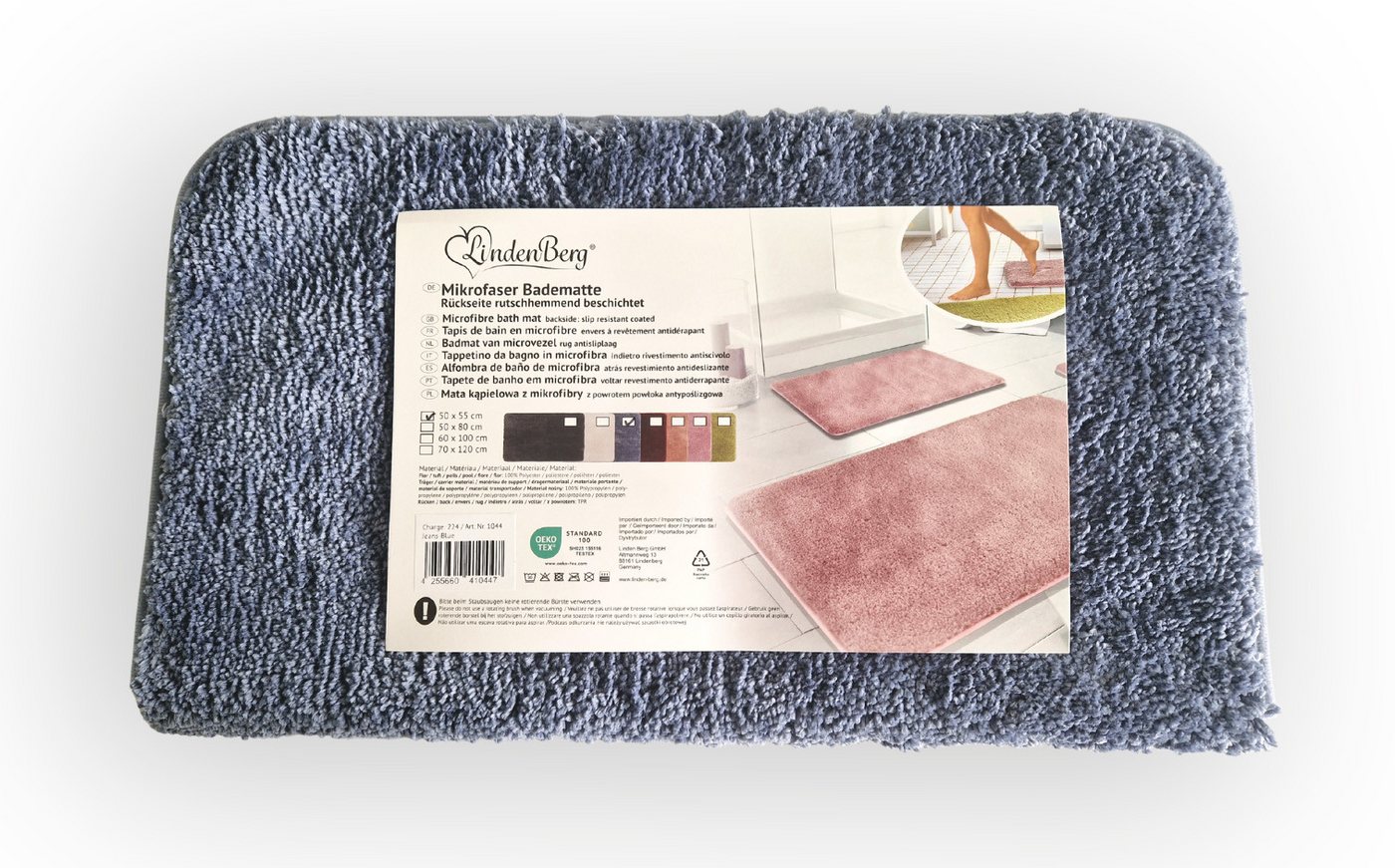 LindenBerg Badematte - Rutschfester Badteppich - Mikrofaser – Bild 2 von 2
