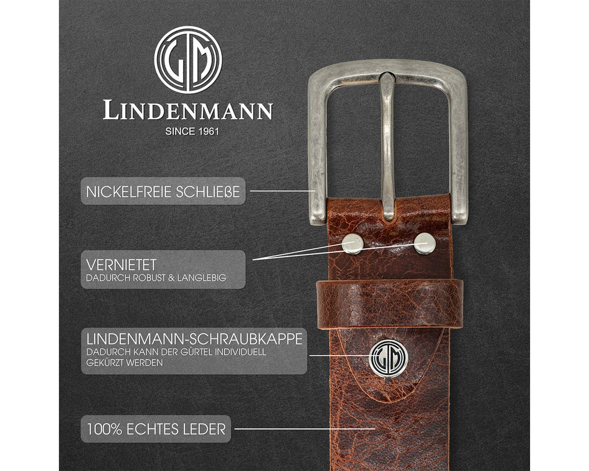 LINDENMANN Ledergürtel – Bild 3 von 5