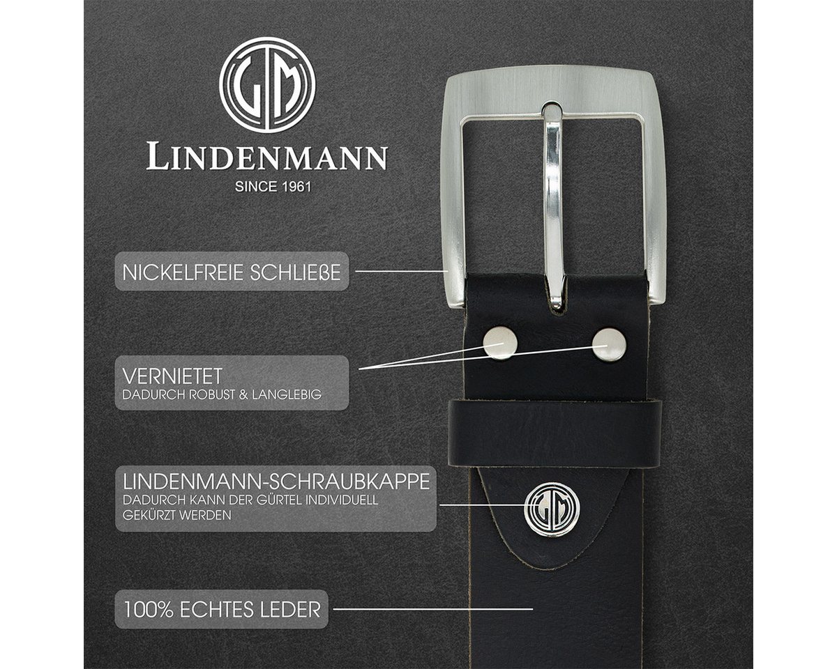 LINDENMANN Ledergürtel – Bild 3 von 5