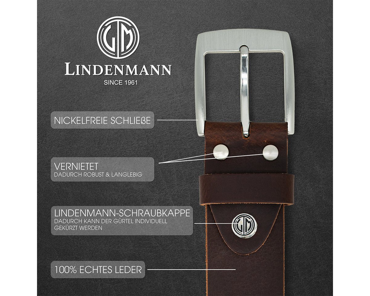 LINDENMANN Ledergürtel – Bild 3 von 5