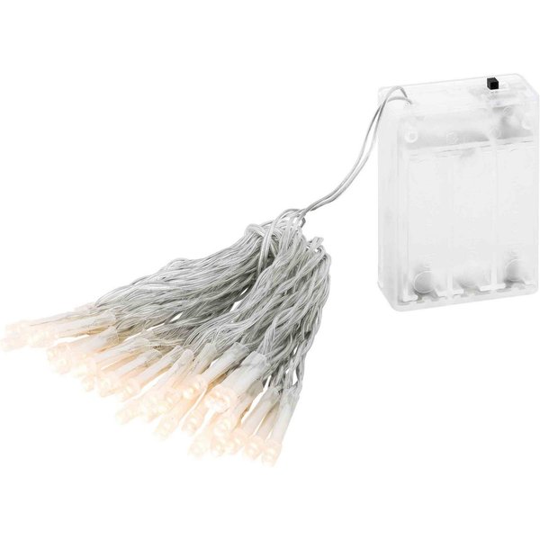 Linder Exclusiv GmbH LED-Lichterkette, Batterie 4,35m 30 LED warmweiß Innen transparent
