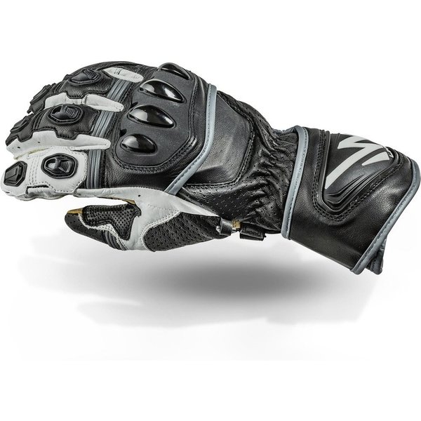 Lindstrands Motorradhandschuhe Glove Bergby Black/White