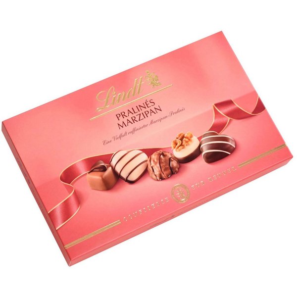 LINDT Schokolade, Lindt Für Kenner Marzipan mit köstlichen Marzipan Pralinen 125g