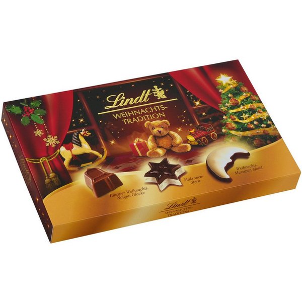 LINDT Schokolade, Lindt Weihnachts Tradition Pralines weihnachtliche Mischung 137g
