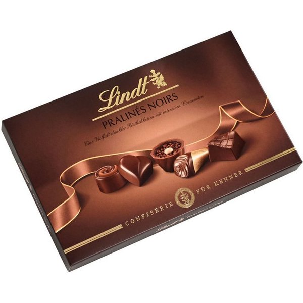 LINDT Schokolade, Lindt Für Kenner Noirs mit intensiven leckeren Kakao Genuss 125g
