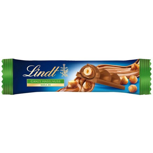 LINDT Schokolade, Lindt Nuss Deluxe Ganze Haselnuss Vollmilch Riegel 35g