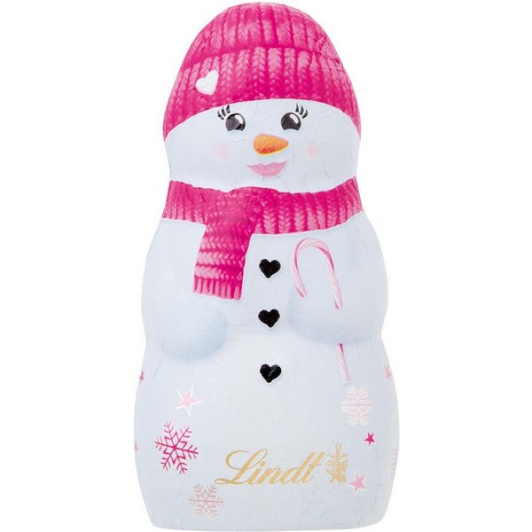 LINDT Schokolade, Lindt Schneemann Schoko Hohlfigur aus Alpenvollmilchschokolade 40g