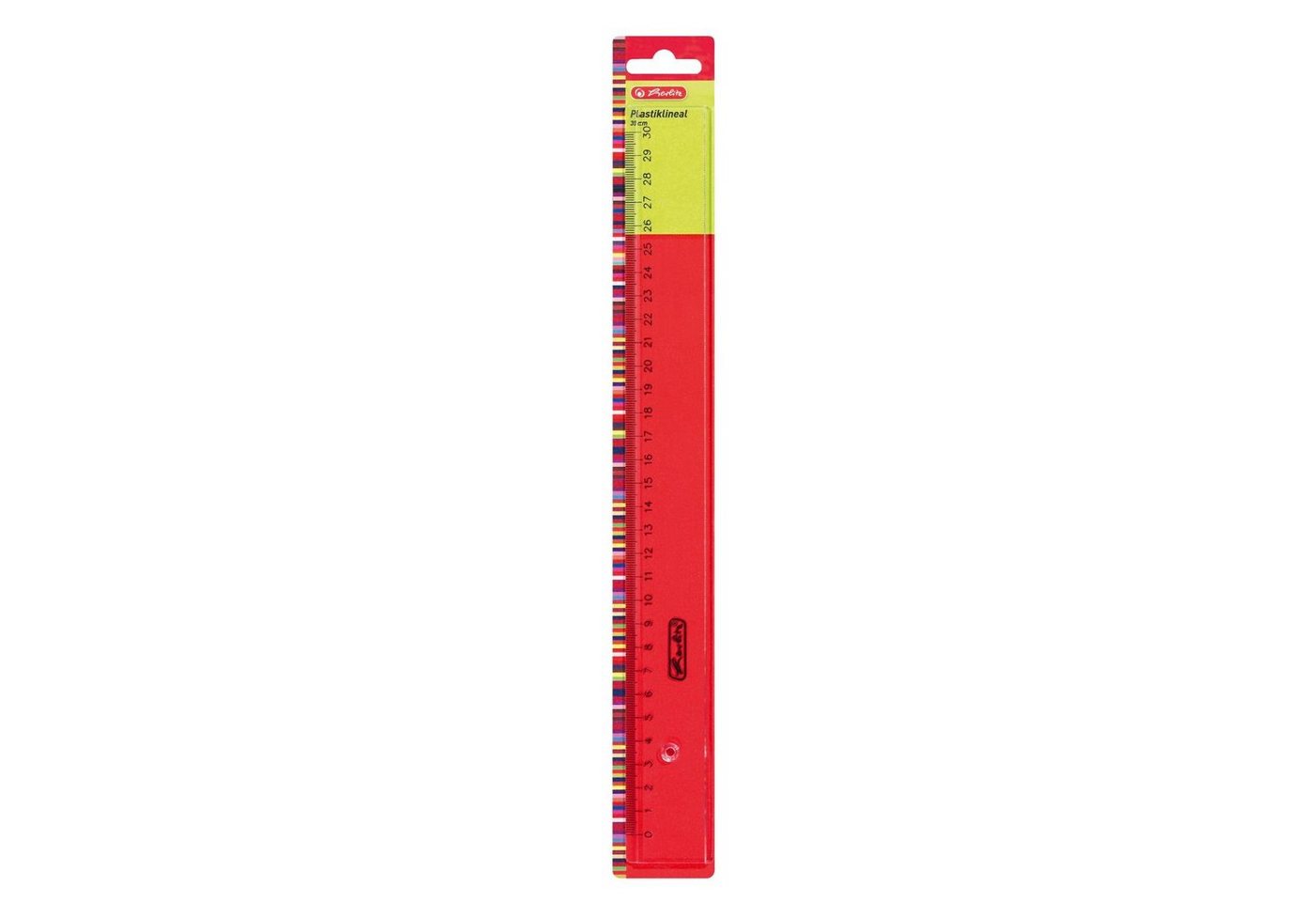Herlitz Lineal herlitz Flachlineal, 300 mm lang, transparent, Kunststoff – Bild 2 von 2