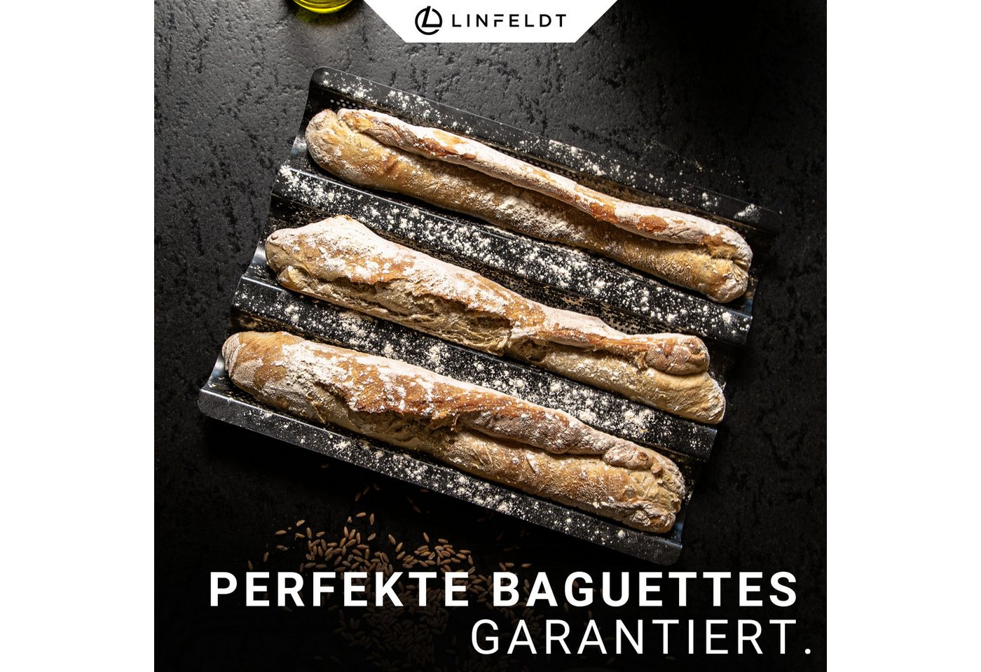 LINFELDT Baguetteblech Premium Baguette mit Antihaftbeschichtung – Bild 2 von 5
