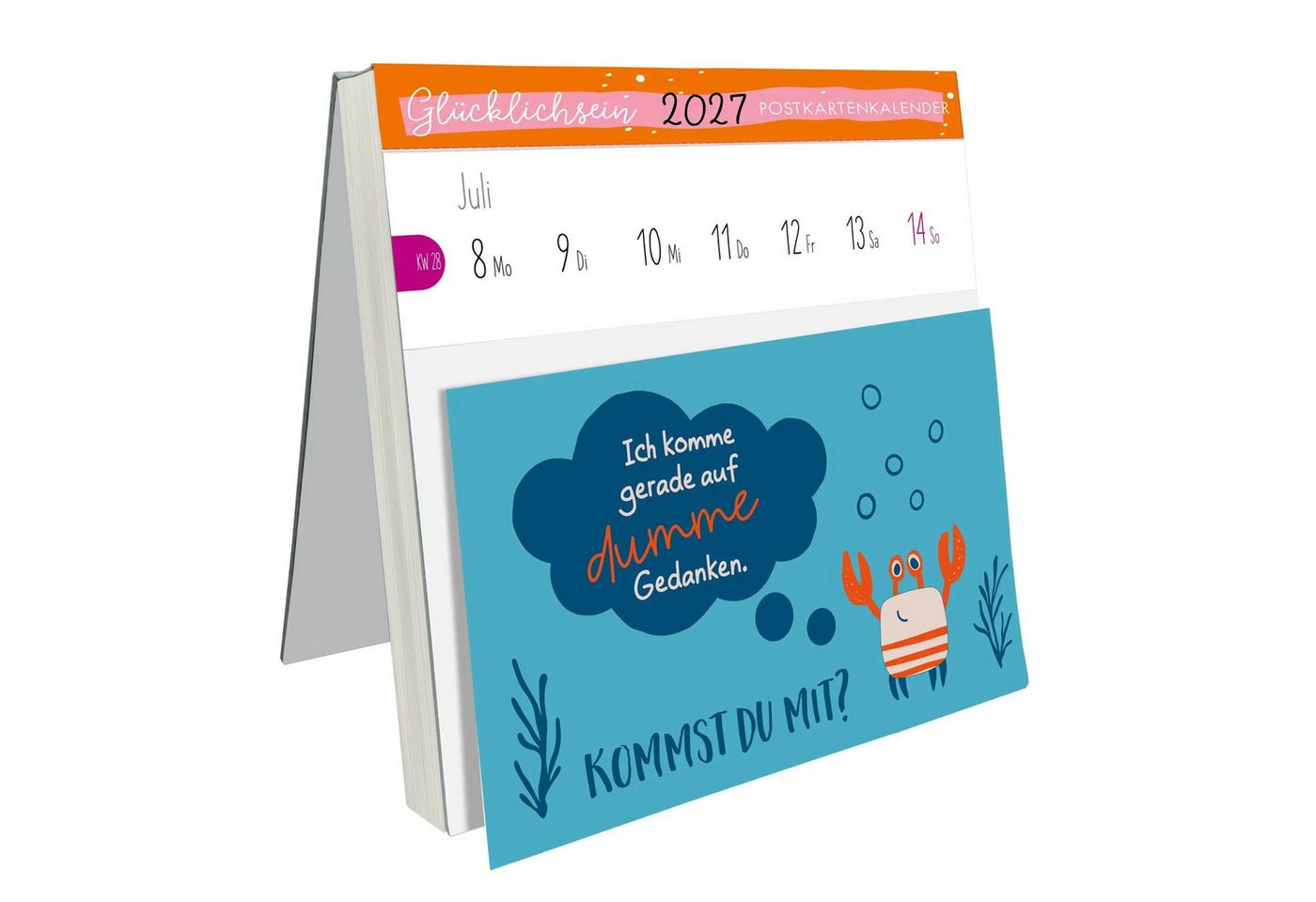 Lingen Tischkalender Postkartenkalender Glücklichsein 2027 by konfettiberlin – Bild 2 von 5