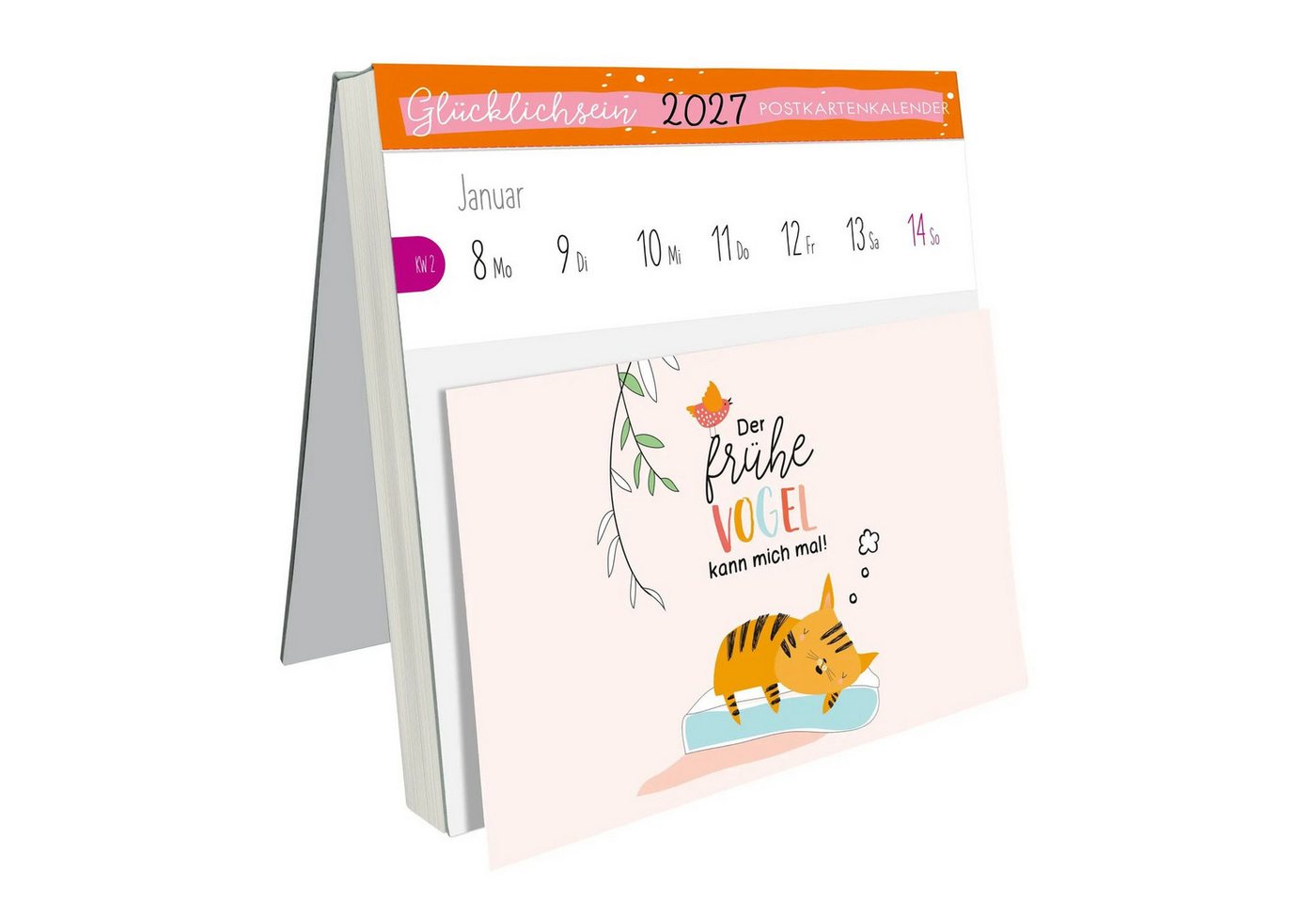 Lingen Tischkalender Postkartenkalender Glücklichsein 2027 by konfettiberlin – Bild 3 von 5