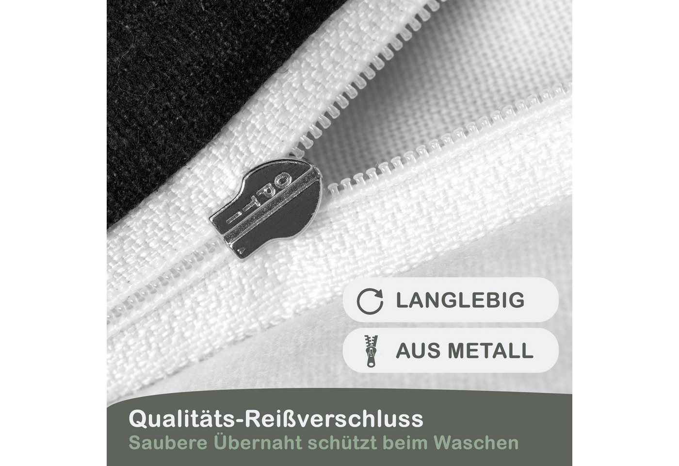 LINKHOFF Bettwäsche Biber Bettwäsche 135x200 oder 155x220 + 80x80 cm 2tlg. – Beige Weiß, Paisley Ornamente – 100% Baumwolle warme Feinbiber Winterbettwäsche – Bild 4 von 5