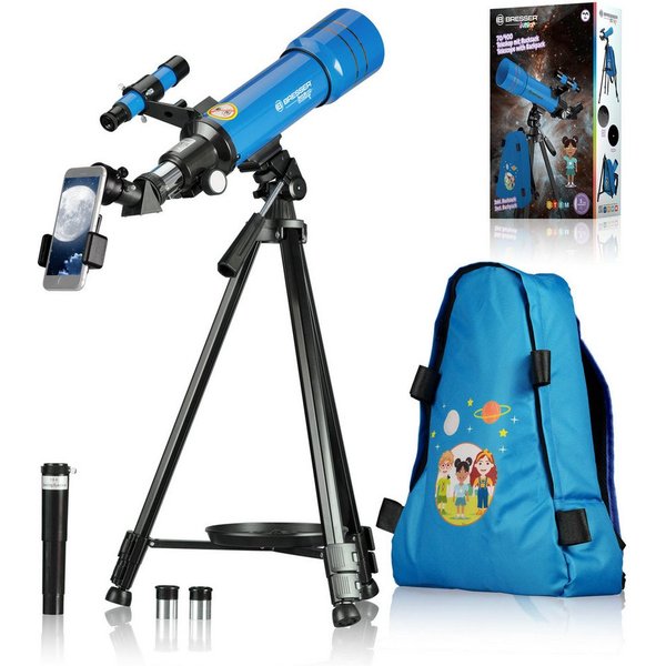 BRESSER junior Linsenteleskop BRESSER JUNIOR Linsenteleskop 70/400 mit Rucksack