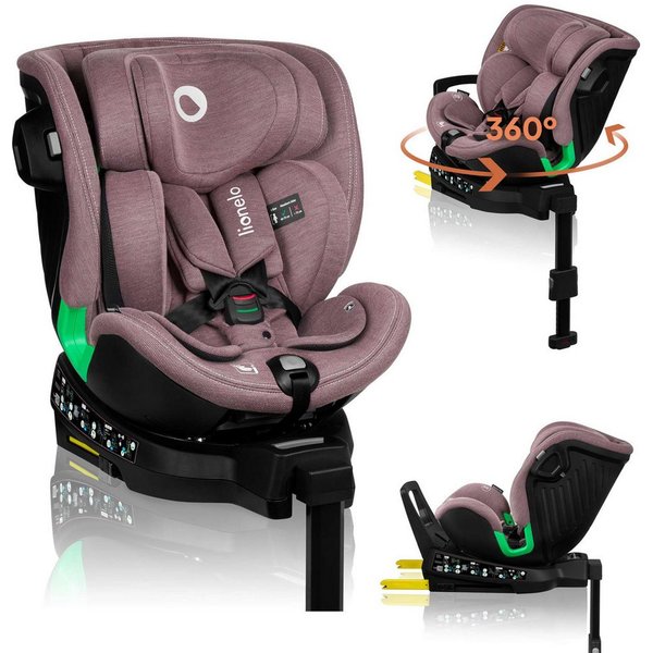 lionelo Autokindersitz HARMONY I-SIZE, ab: ab Geburt, bis: bis 12 Jahren, ab: 40,00 cm, bis: 150,00 cm, (Set), Basis 360'/ISOFIX/i-SIze/Gürtelalarm/viele Annehm