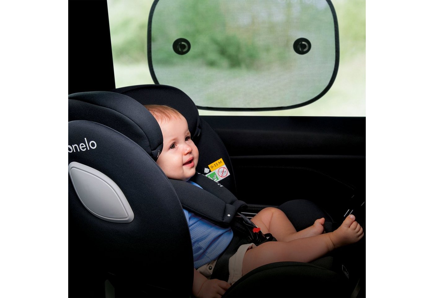 lionelo Autosonnenschutz SUNSHADE, (Set, Set), universal für jedes Auto / UV-Schutz – Bild 2 von 5