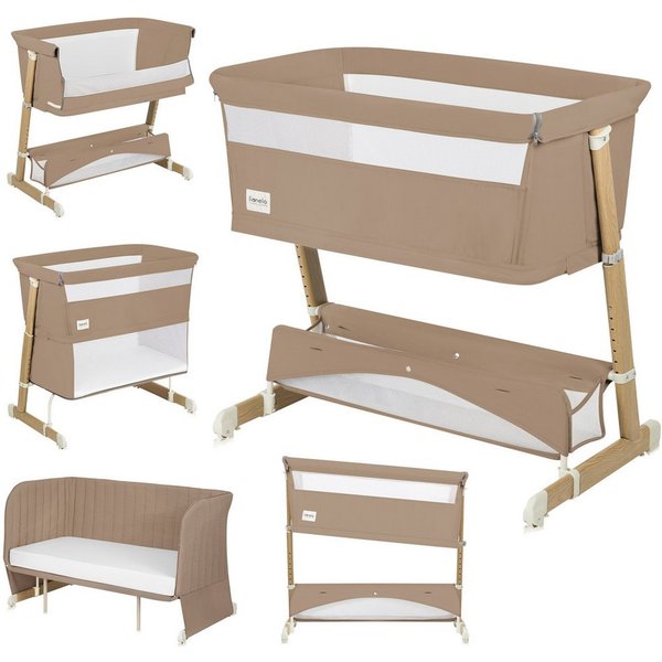 lionelo Baby-Reisebett THOMI PLUS, 5-in-1-Bett/Sofa/7 Verstellstufen/2 Rollen