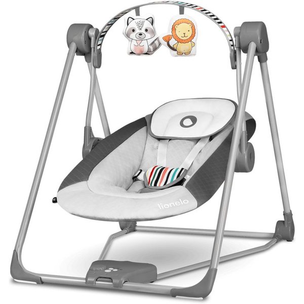 lionelo Babyschaukel OTTO, Spielzeug Karussell, Sicher und stabil, Wippfunktion, 0+ bis 9 kg