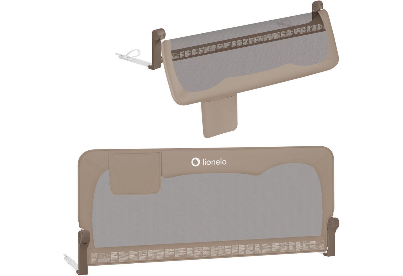 lionelo Bettschutzgitter HANNA (Set, Set), 180 Grad 66 cm hoch Standsafe SecureBelt – Bild 3 von 5