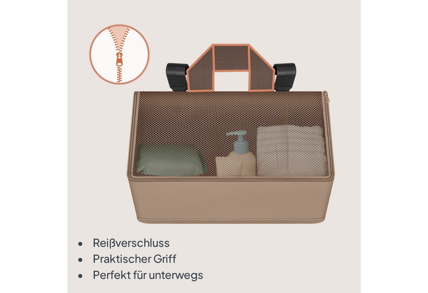 lionelo Betttasche SIDEPOCKET MEDIUM (Set, Multifunktionaler Organizer für Kinderbetten), 3Fächer/tragbar/universal/verstärkt/leichtzu reinigen – Bild 5 von 5