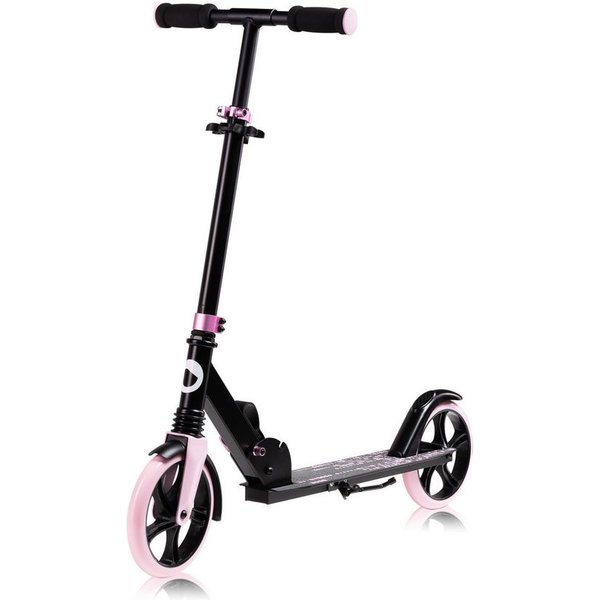 lionelo Cityroller LUCA, (Tretroller), Stoßdämpfer Rollen 200mm Kugellager ABEC7 klappbar Alu