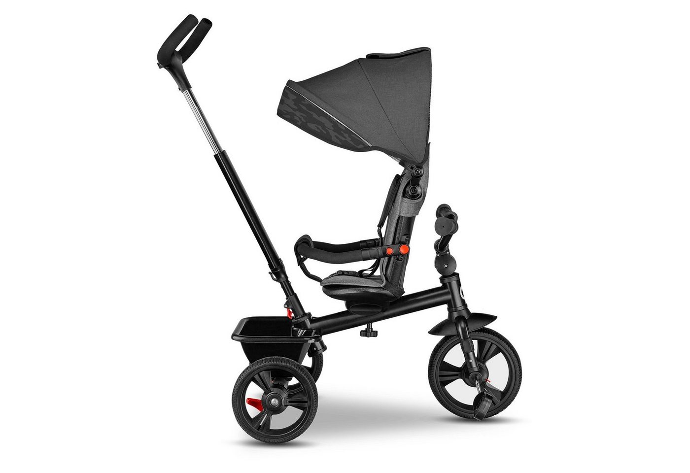 lionelo Dreirad-Kinderwagen HAARI, Elternlenkung, Zusammenklappbar, Tasche /von 18 Monaten bis 5 Jahren – Bild 5 von 5