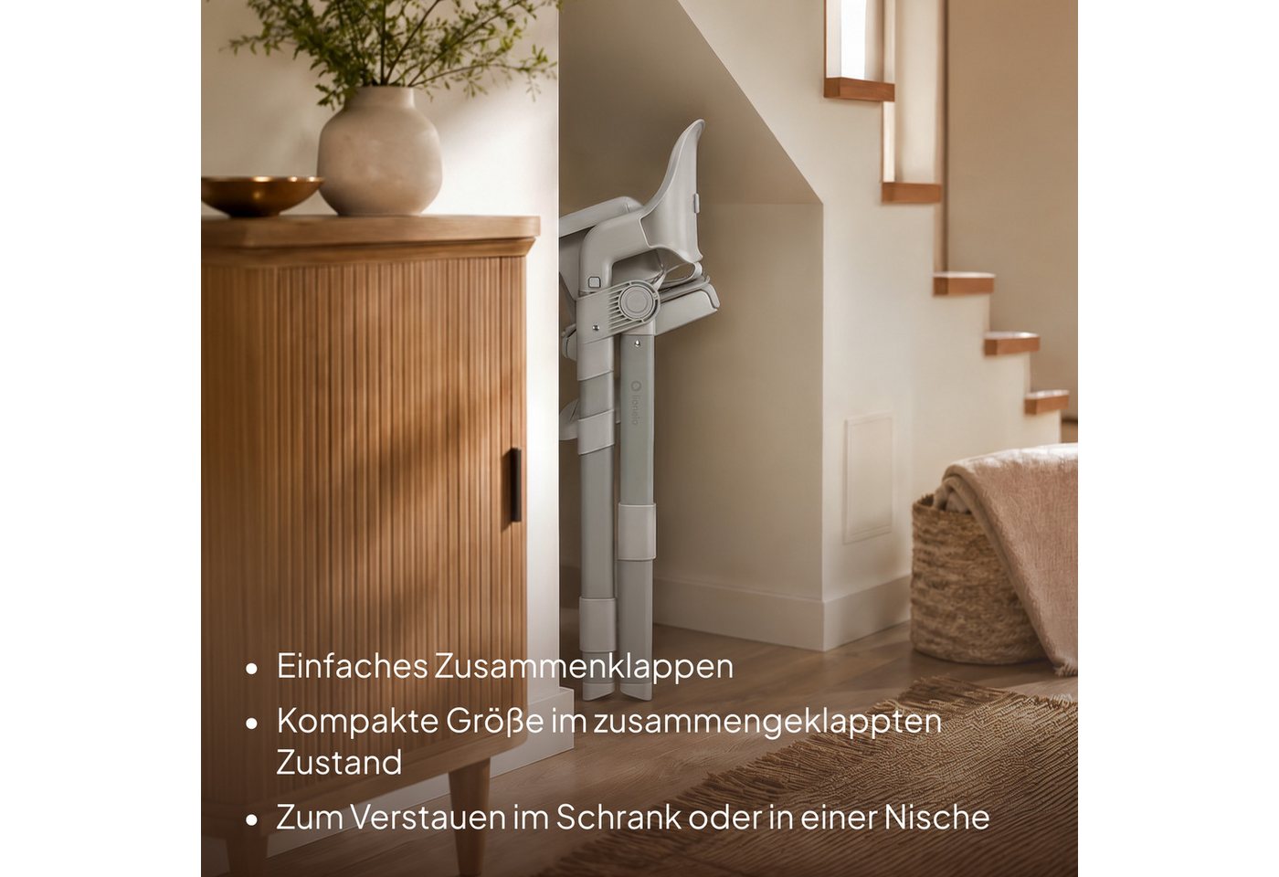 lionelo Hochstuhl MATT (Set), 5in1/klappbar/4 Positionen/5-Punkt-Gurte – Bild 5 von 5