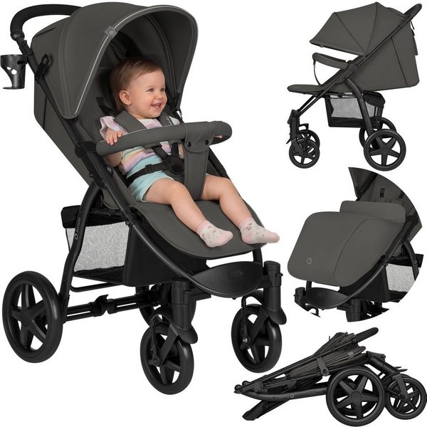 lionelo Kinder-Buggy ANNET PLUS, Fußdecke, großer Korb, ab 0 bis 36 Monate