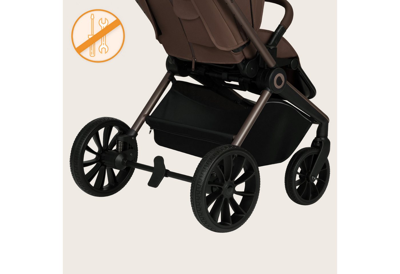 lionelo Kinder-Buggy MIKA PLUS, (Set), XXL-Verdeck/UPF50+/Mit Belüftungssystem – Bild 3 von 5