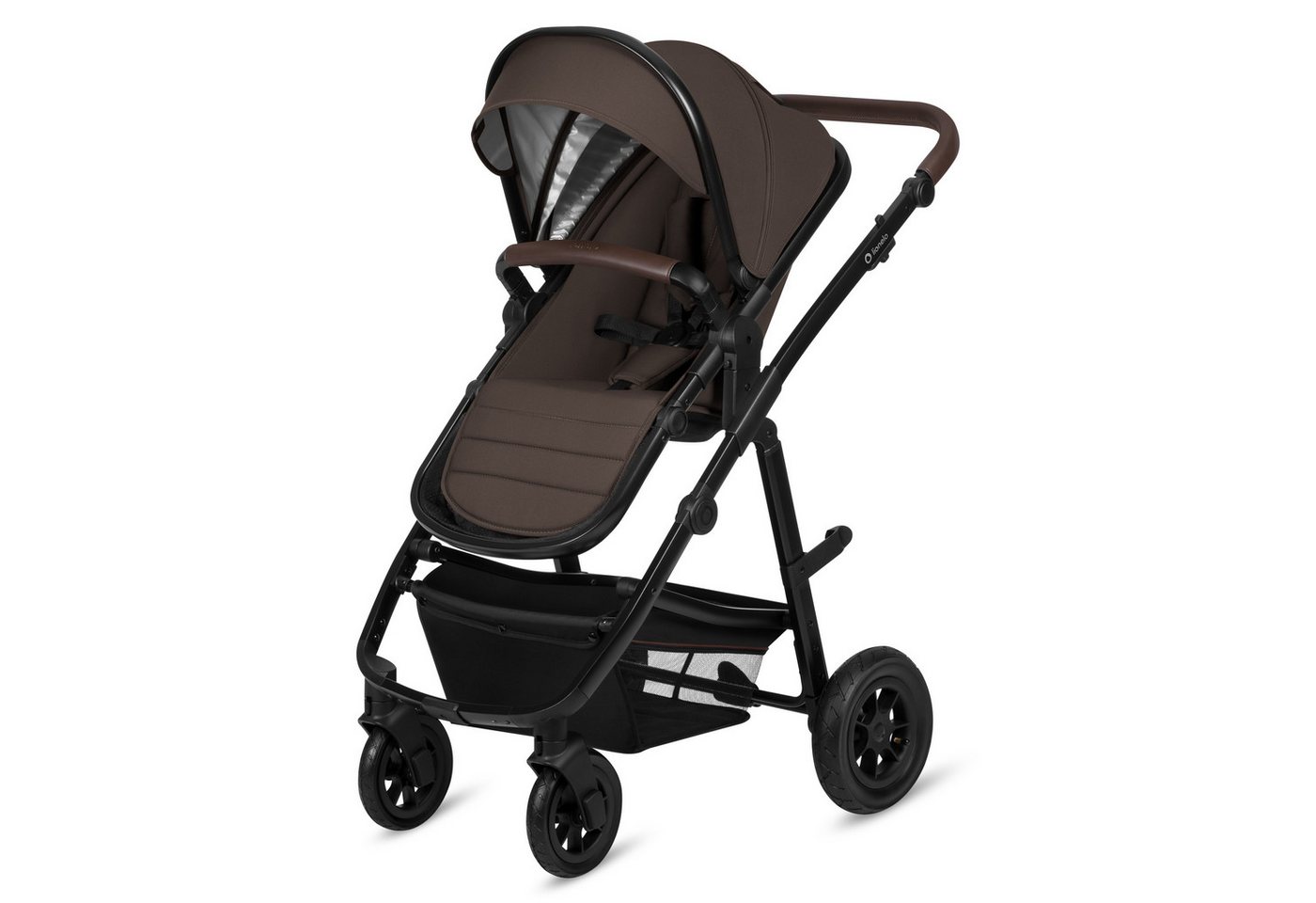 lionelo Kombi-Kinderwagen Amber 3in1, (Set), 3in1/babyschale 0-13kg/Tasche/Moskitonetz/Regenschutz/Boho – Bild 3 von 5
