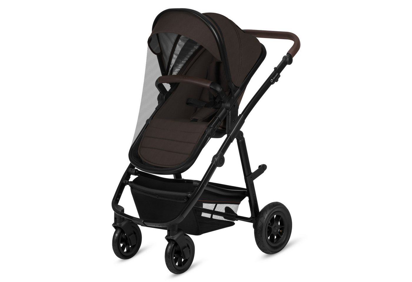 lionelo Kombi-Kinderwagen Amber 3in1, (Set), 3in1/babyschale 0-13kg/Tasche/Moskitonetz/Regenschutz/Boho – Bild 4 von 5