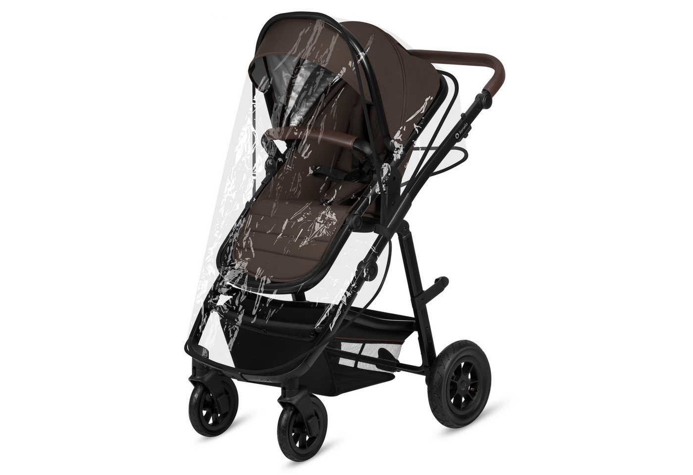 lionelo Kombi-Kinderwagen Amber 3in1, (Set), 3in1/babyschale 0-13kg/Tasche/Moskitonetz/Regenschutz/Boho – Bild 5 von 5