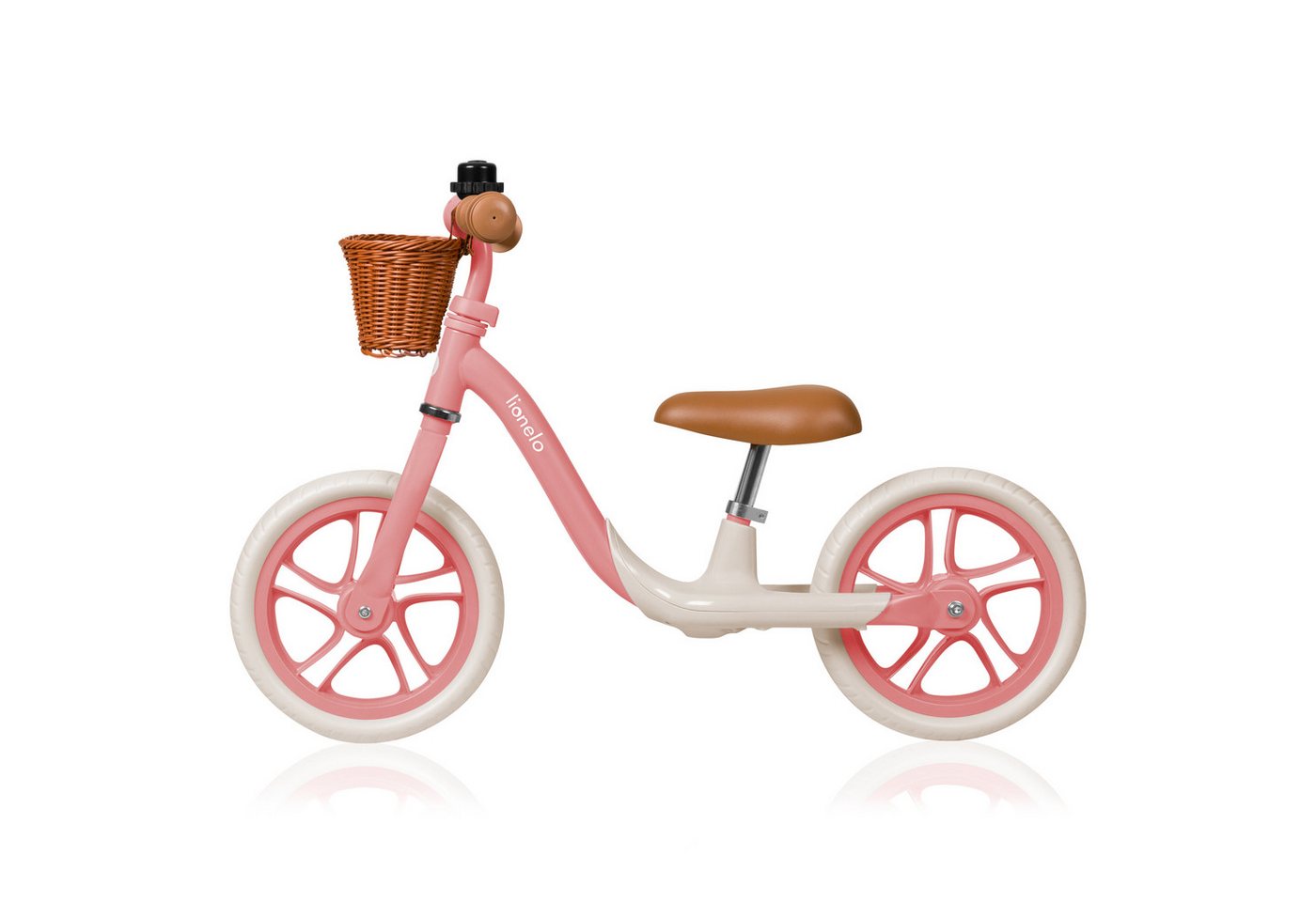 lionelo Laufrad ALEX PLUS Durchmesser 30,5 cm (12 Zoll) Zoll, inklusive Korb und Glocke/ideal zum Erlernen des Fahrradfahrens – Bild 5 von 5
