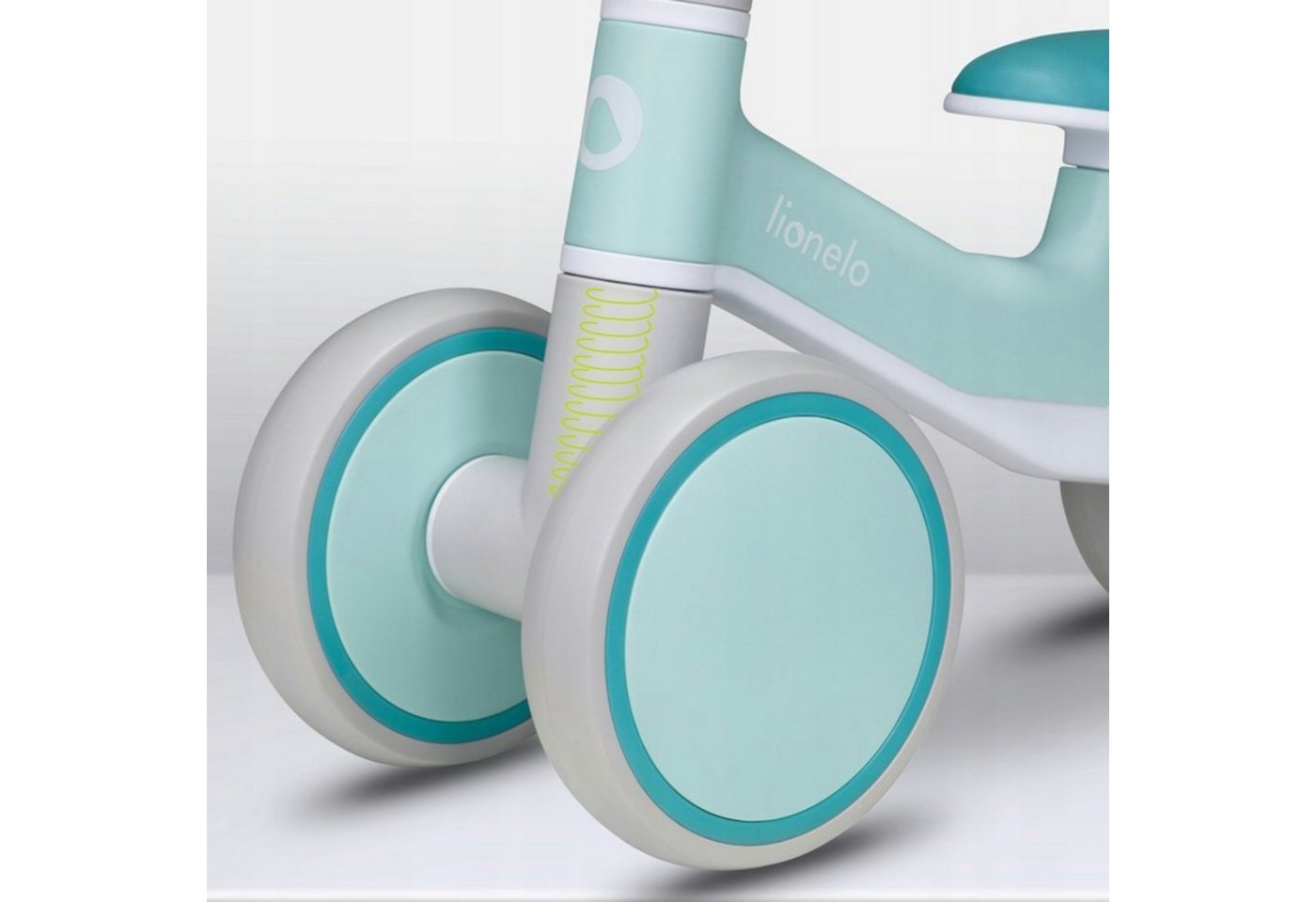 lionelo Laufrad VILLY Durchmesser 17,5 cm Zoll, Vordere Dämpfung, Ergonomische Gestaltung, das Gleichgewicht lernen – Bild 5 von 5
