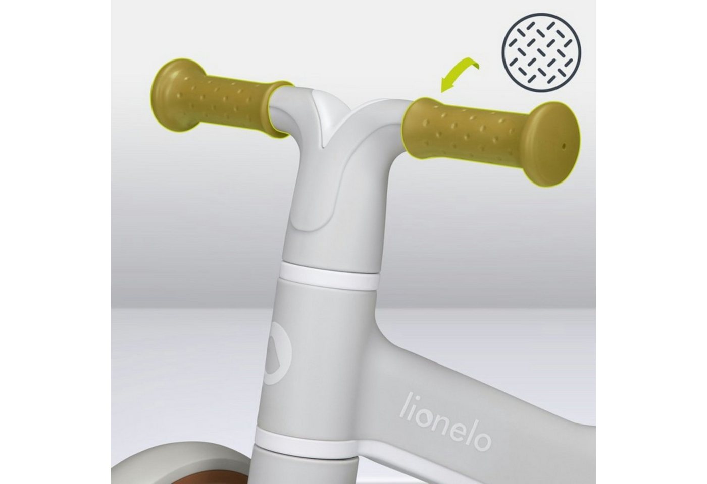lionelo Laufrad VILLY Durchmesser 17,5 cm Zoll, Vordere Dämpfung, Ergonomische Gestaltung, das Gleichgewicht lernen – Bild 4 von 5