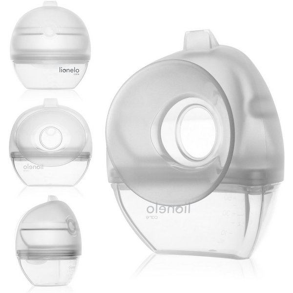lionelo Milchbehälter MILKY 2IN1, Milchsammler & Handpumpe/60 ml/anatomisches Design