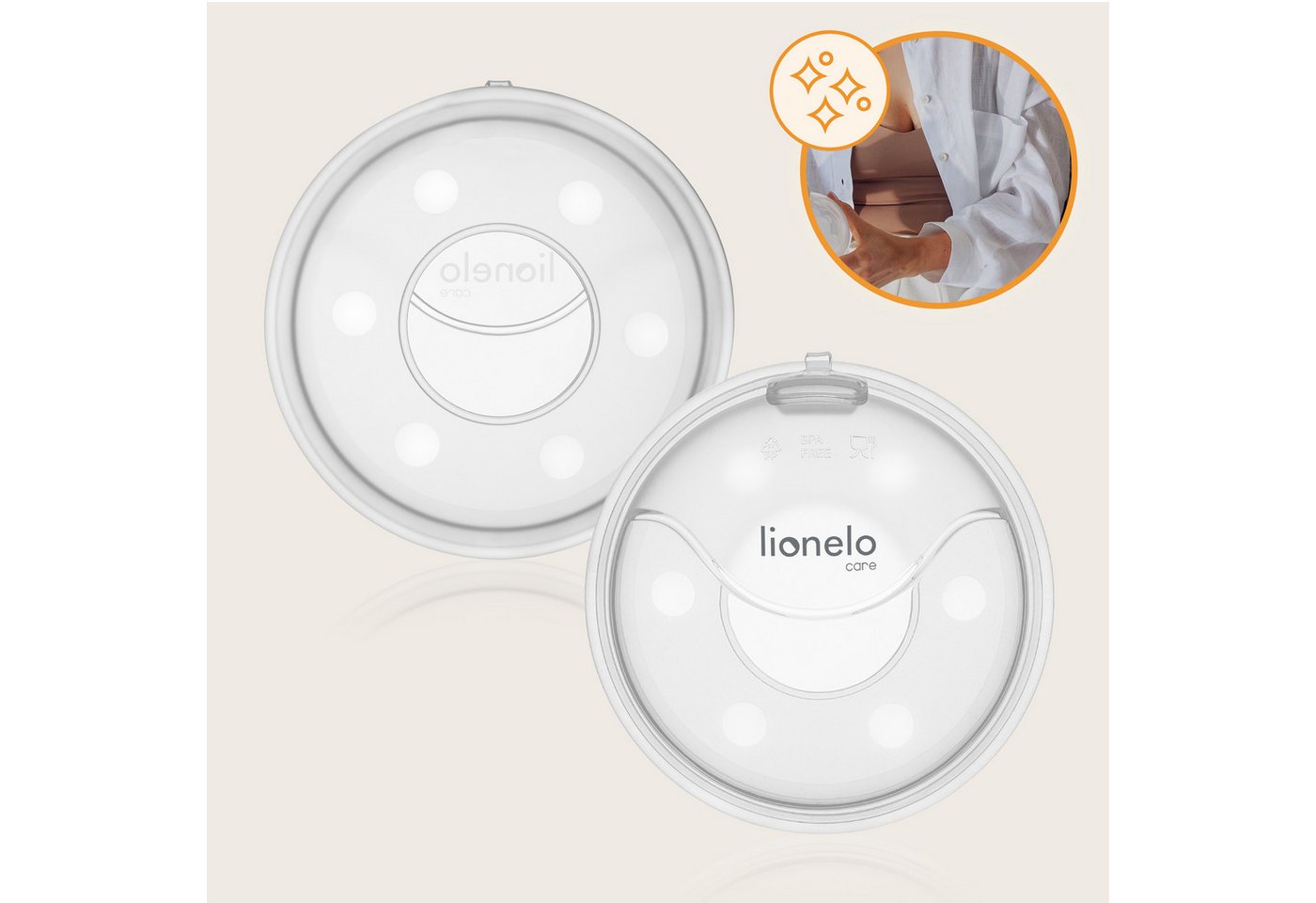 lionelo Milchbehälter MILKY PLUS, 2er-Set/40 ml pro Stück/Etui/leicht/sterilisierbar – Bild 3 von 5