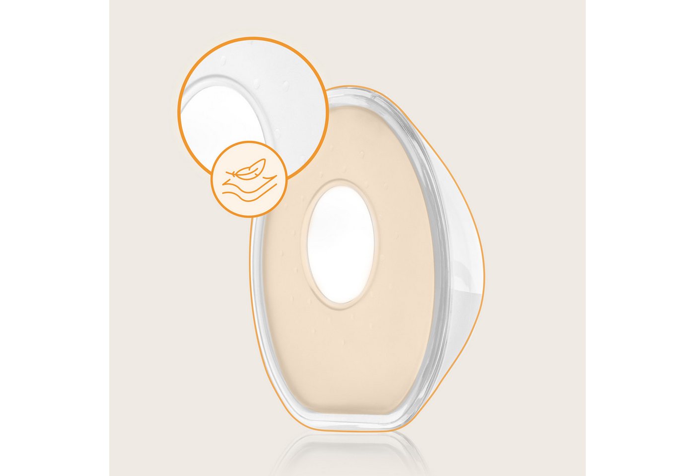 lionelo Milchbehälter MILKY SIMPLE, 60 ml/schalenförmig/sterilisiertbar/weich & diskret – Bild 5 von 5
