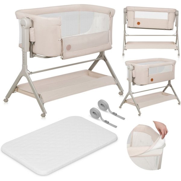lionelo Reisebett LEONIE PLUS (Set, Set) SUPER Babytragetasche, Wiege, freistehendes Babybett