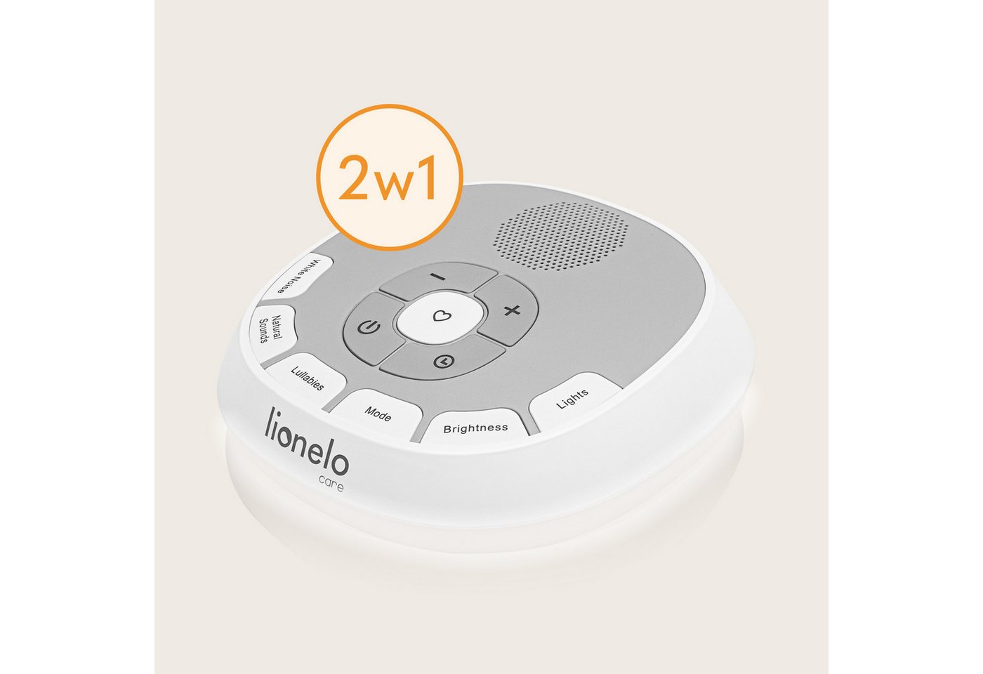lionelo Spieluhr BABYNAP, Portable/Lampe/LoveBeat - Mamas Herzschlag und 20 Geräusche – Bild 2 von 5