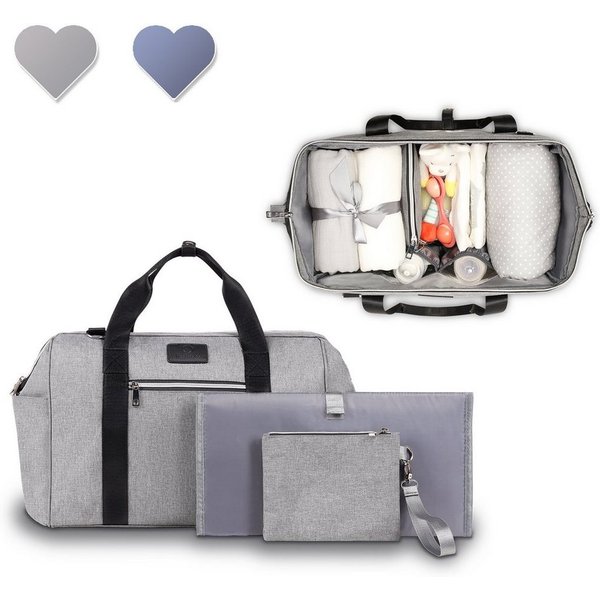 lionelo Wickeltasche Ida (TOP, 20 L), Wickelunterlage Thermo-Taschen inkl. Kosmetiktasche