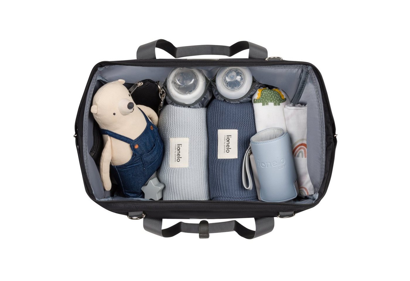 lionelo Wickeltasche Ida (TOP, 20 L), Wickelunterlage Thermo-Taschen inkl. Kosmetiktasche – Bild 5 von 5
