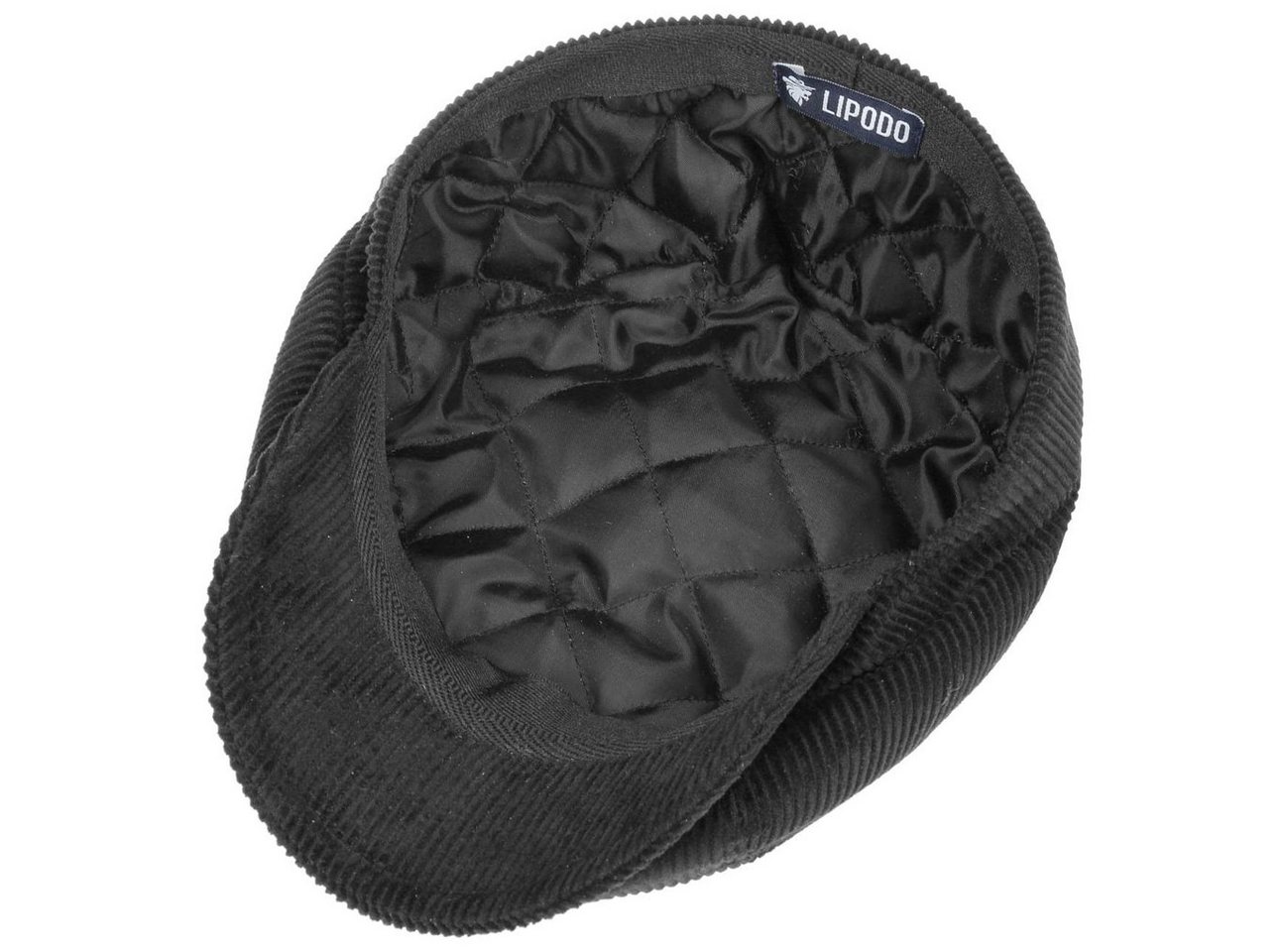 Lipodo Flat Cap (1-St) Cordcap mit Schirm, Made in Italy – Bild 3 von 5