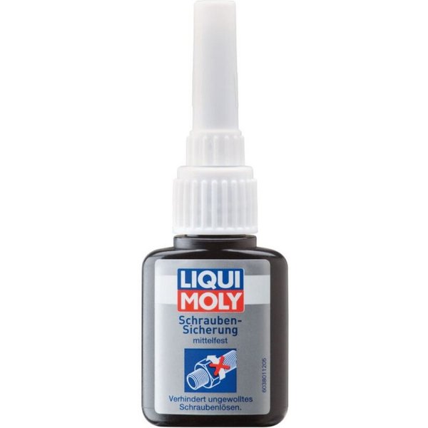 Liqui Moly Schraubensicherung mittelfest 10 g Flasche Verhindert ungewolltes Schraubenlösen