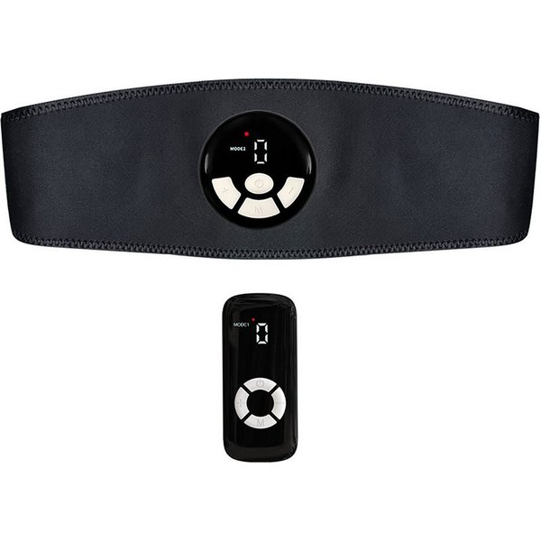 Lisabonde EMS-Bauchmuskeltrainer mit Wärmefunktion, EMS Fitnessgürtel mit Heizung, Akku Bauchtrainer, (Bauchtrainer-Set, 3-teiliges Set), EMS mit 3-Stufen Wärme
