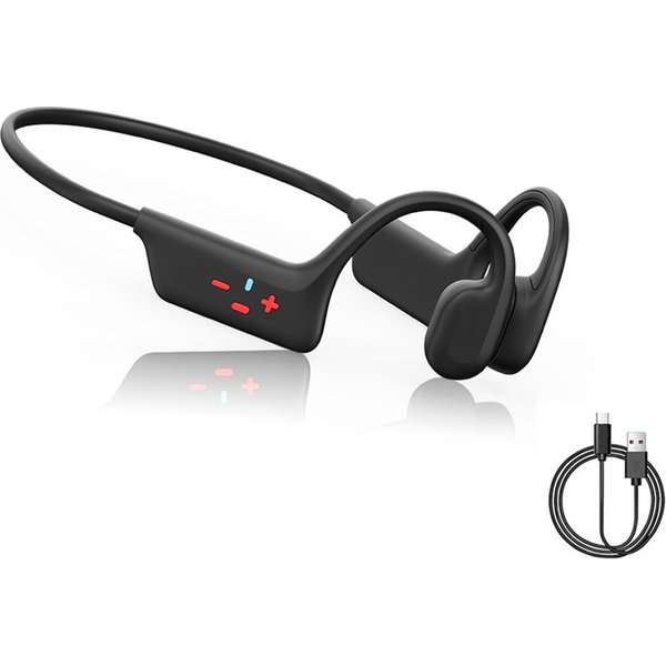 Lisabonde Knochenleitungs-Kopfhörer, Bluetooth 5.4 & MP3, IPX8 Wasserdicht Open-Ear-Kopfhörer (Bluetooth, Bone Conduction Technologie, IPX8 Wasserdicht, Integri