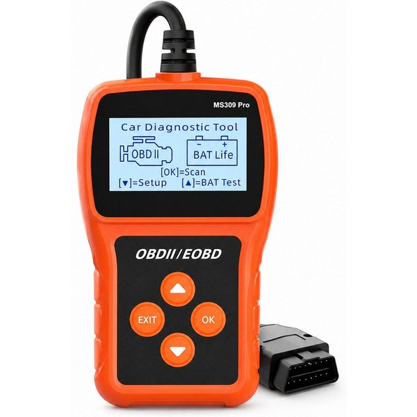 Lisabonde OBD2-Diagnosegerät OBD2 Auslesegerät Auto Diagnosegerät mit Batterietest Benzin Diesel, Einzelgerät, Echtzeit-Datenstrom,Plug-and-Play (keine App erfo